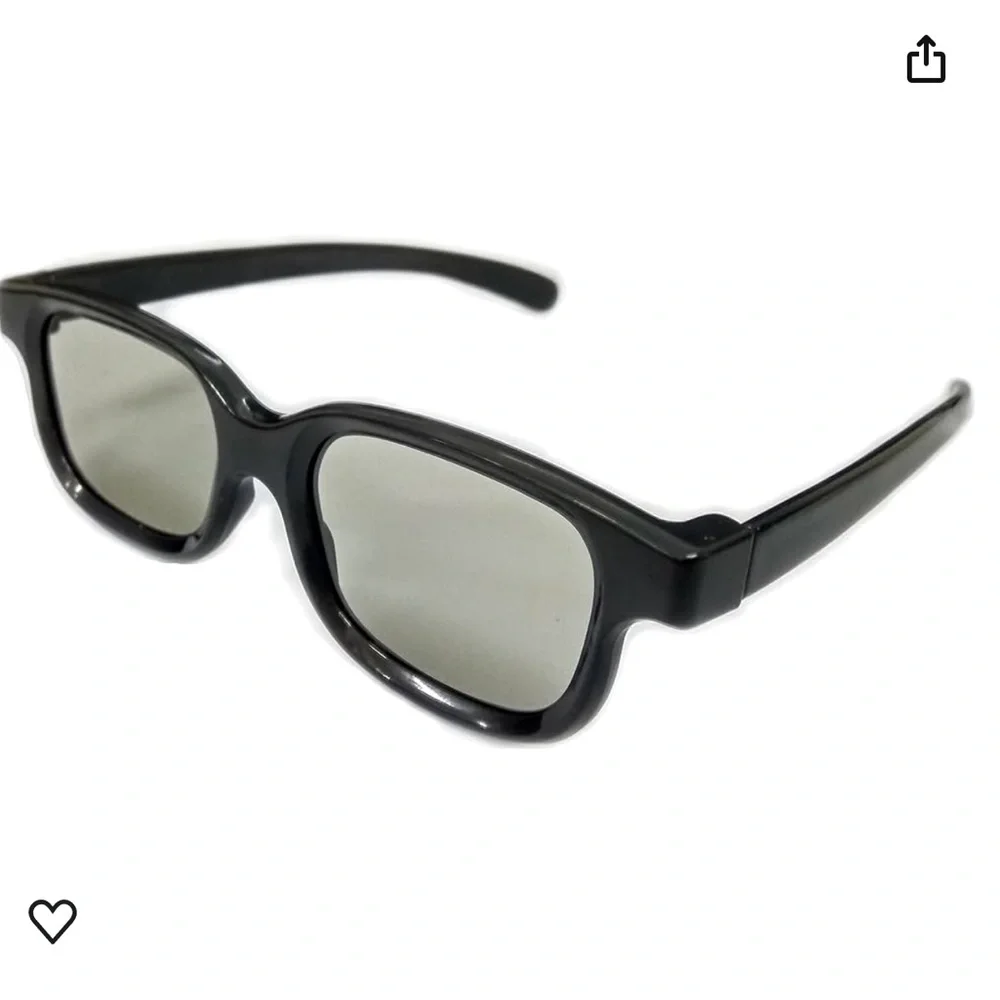RealD Technology 3D Polarized Glasses for TV/Movies/Cinema/HD EUC $15